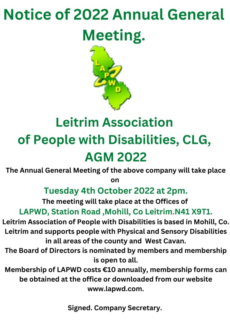 Notice of 2022 Annual General Meeting